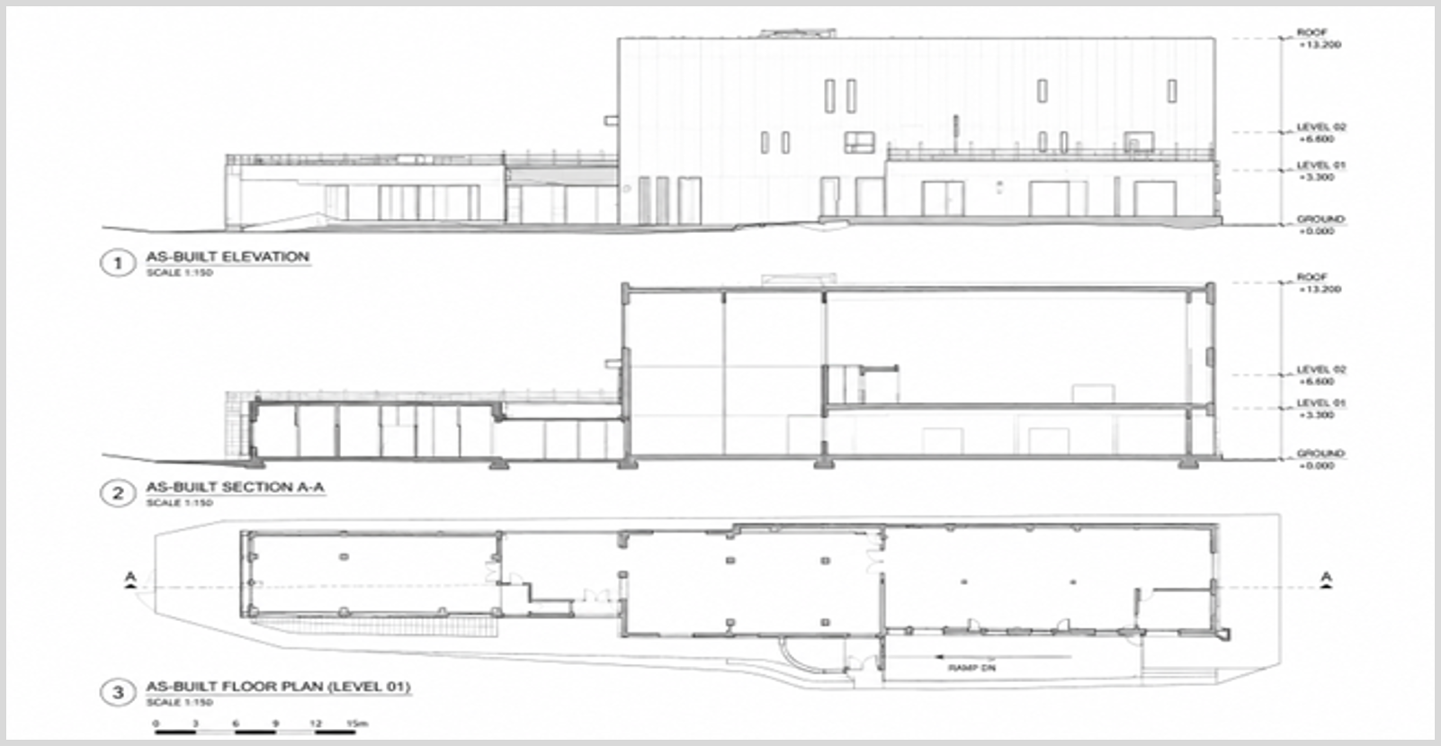 As-built drawings for building facades